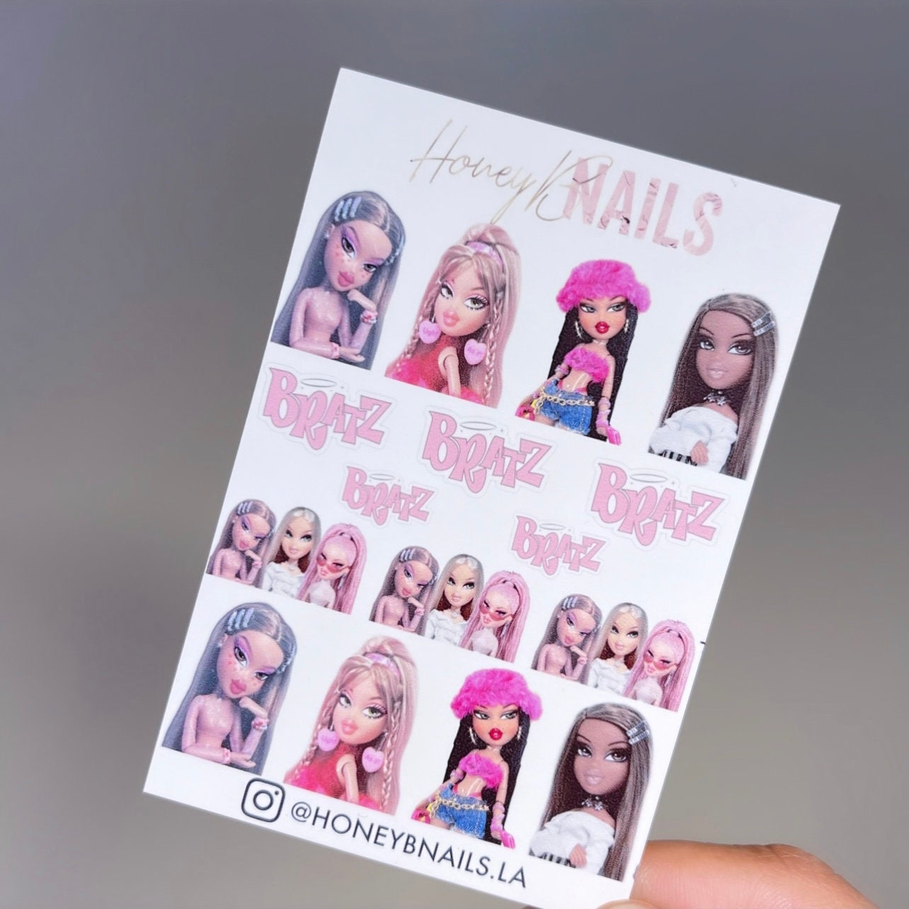 Bratz 002 Nail Decals Nail Decals Nail Supplies Nail Art Etsy