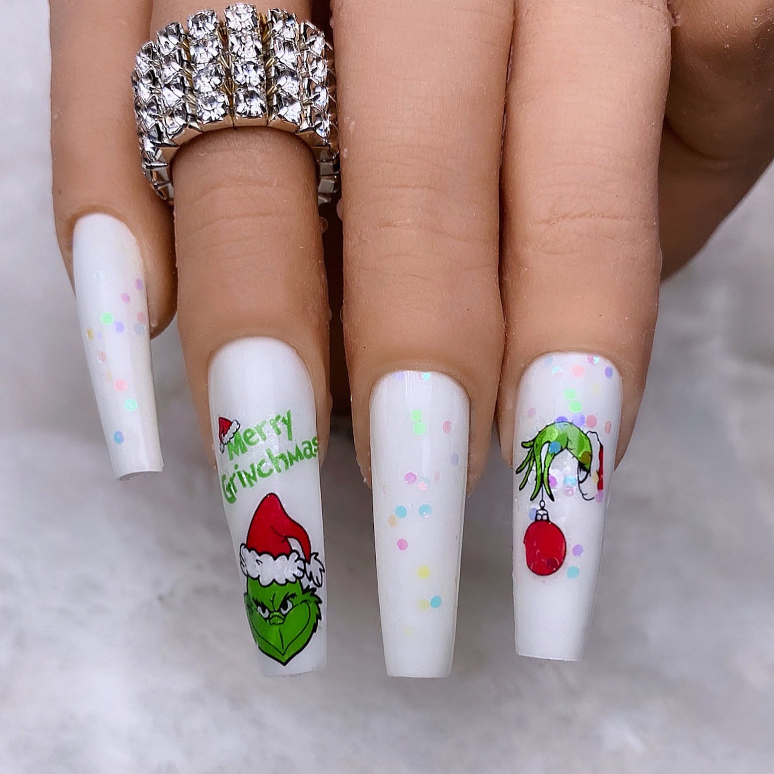 The Grinch Nail Decals nails nail decals nail art nail Etsy