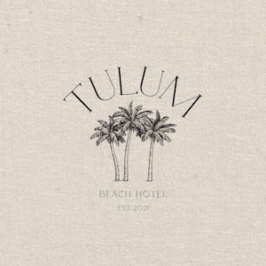 TULUM Inspired Logo Design, Beach Logo Design, Fashion Logo Design, Travel Logo Design, Interior Design Logo, Mexico Logo, Hawaii Logo
