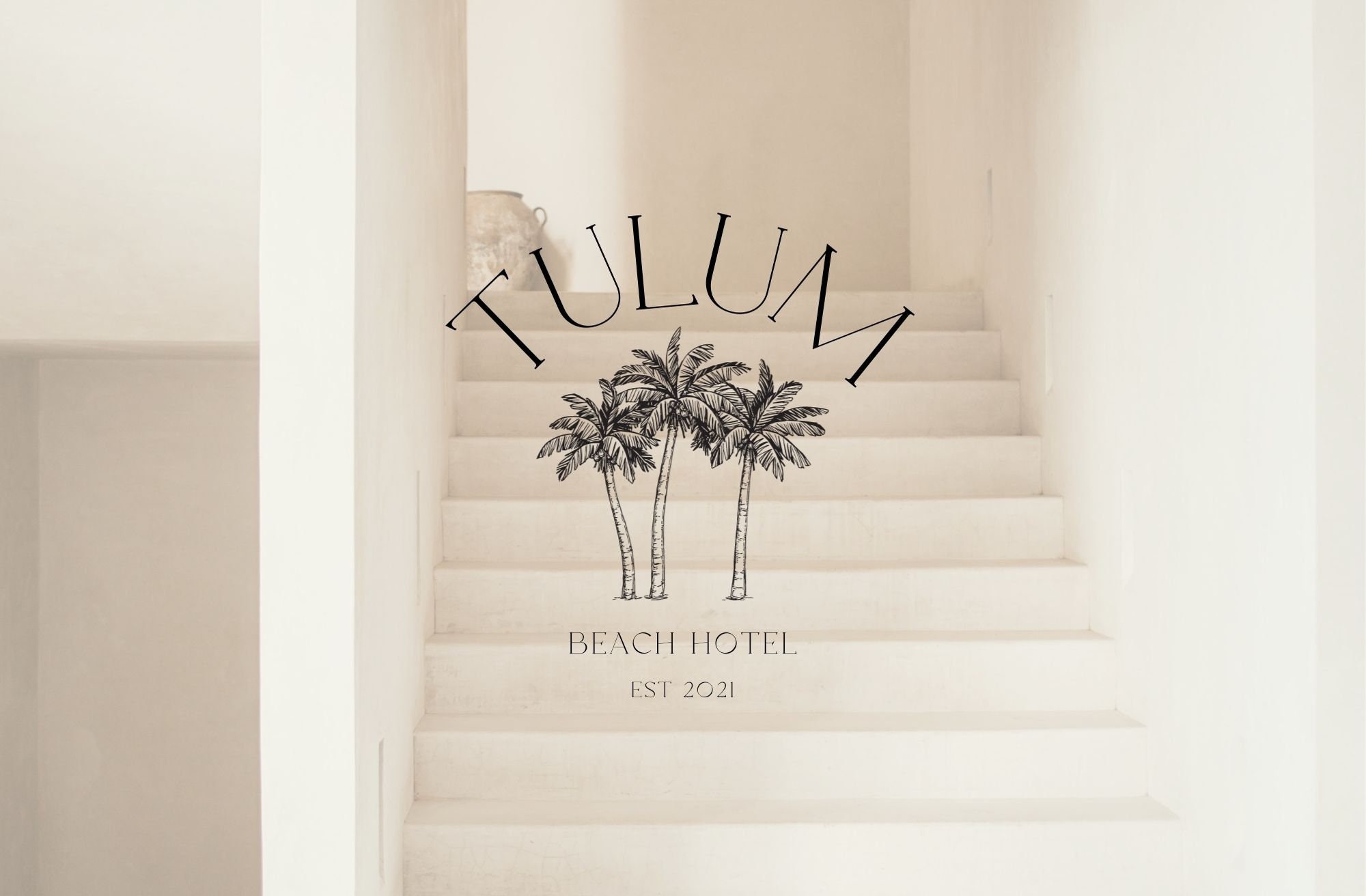 TULUM Inspired Logo Design Beach Logo Design Fashion Logo - Etsy 日本