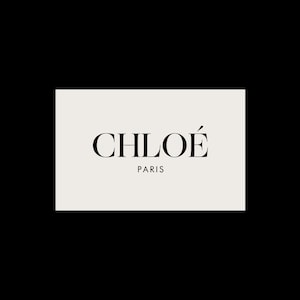 CHLOE Fashion Logo Design Modern Logo Design Minimal Logo - Etsy