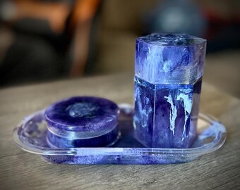 Resin Cast Stash Set - Purple