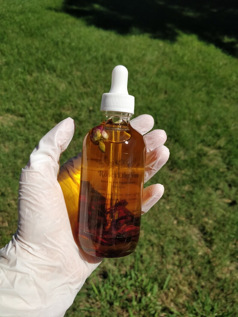 Hibiscus and Rose Oil Face Serum Body Oil Herbs Infused Etsy