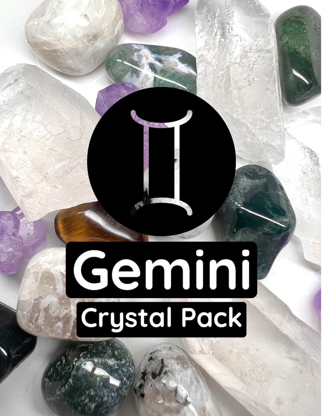 Gemini Zodiac Crystal Pack Gemini Crystals Zodiac Crystals Zodiac