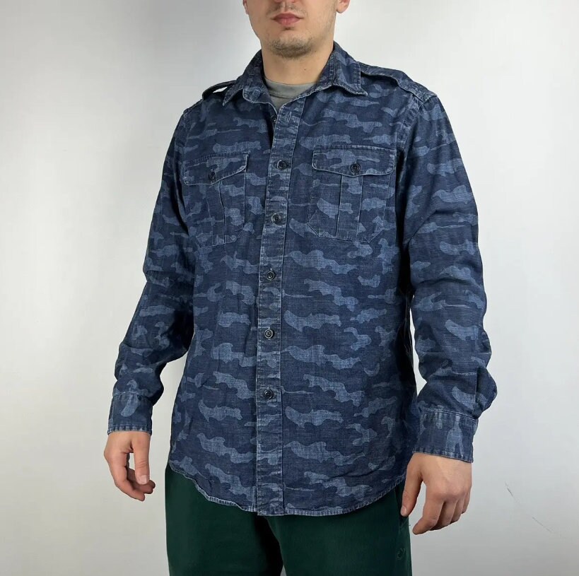 Polo ralph lauren army shirt hotsell