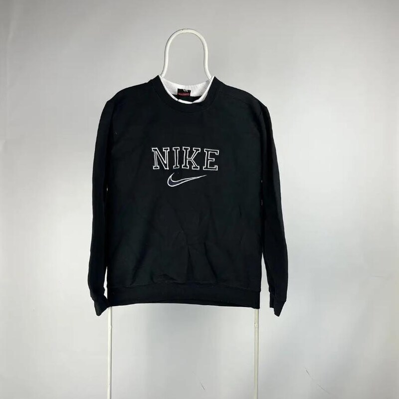 2000'S Nike logo sweatshirt, men's size L cotton yellow type Vintage Second Hand