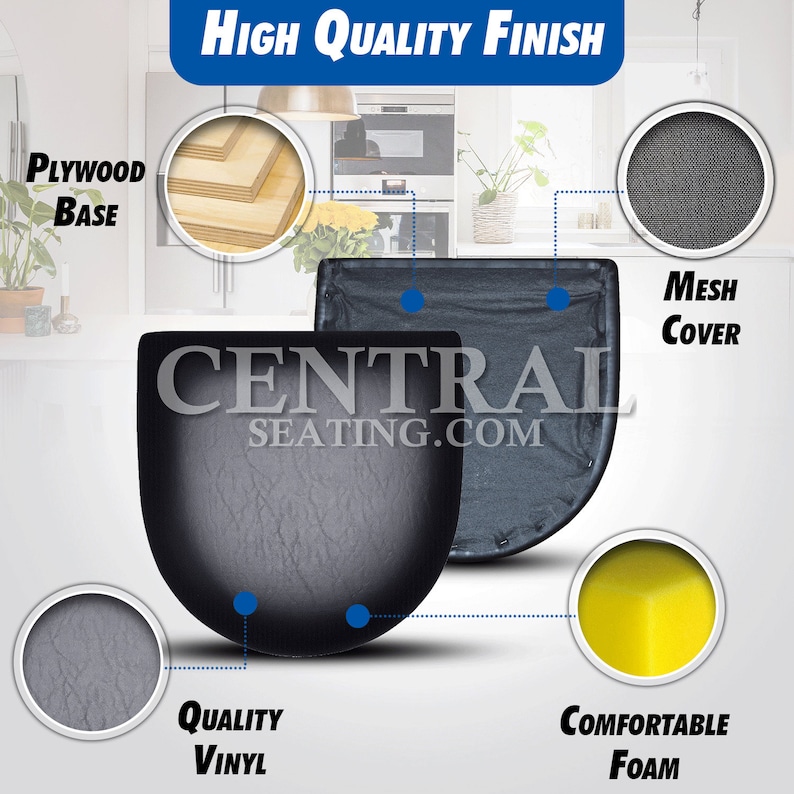 Seat Cushions for Kitchen Chairs Counter and Barstools 4 Pack Etsy