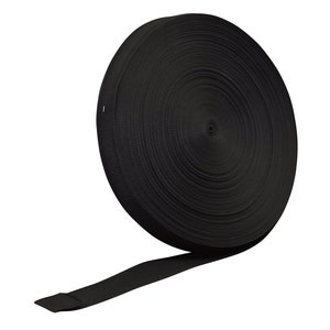 2&quot; Heavyweight Polypropylene Webbing Strap Tape Black, DIY Heavy Duty Poly Strapping, Indoor Outdoor- 100 Yards - 91.44 Meters - 300&#39; Feet