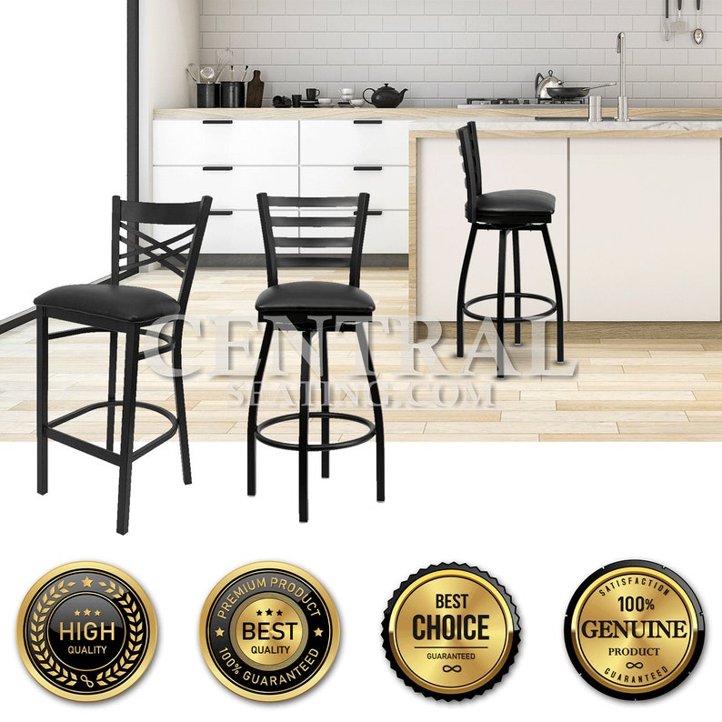 Seat Cushions for Kitchen Chairs, Counter and Barstools 4 Pack