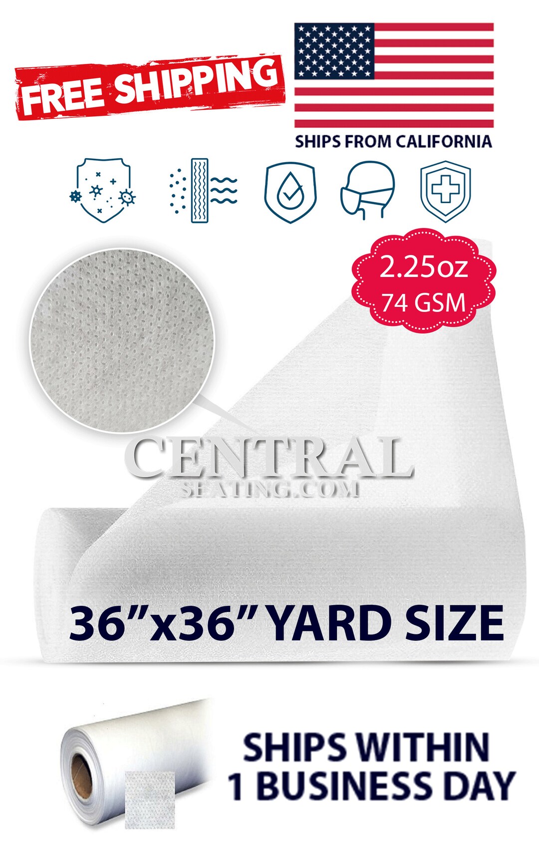 Polypropylene Filter Fabric 2.25oz Nonwoven DIY Fabric Craft Etsy