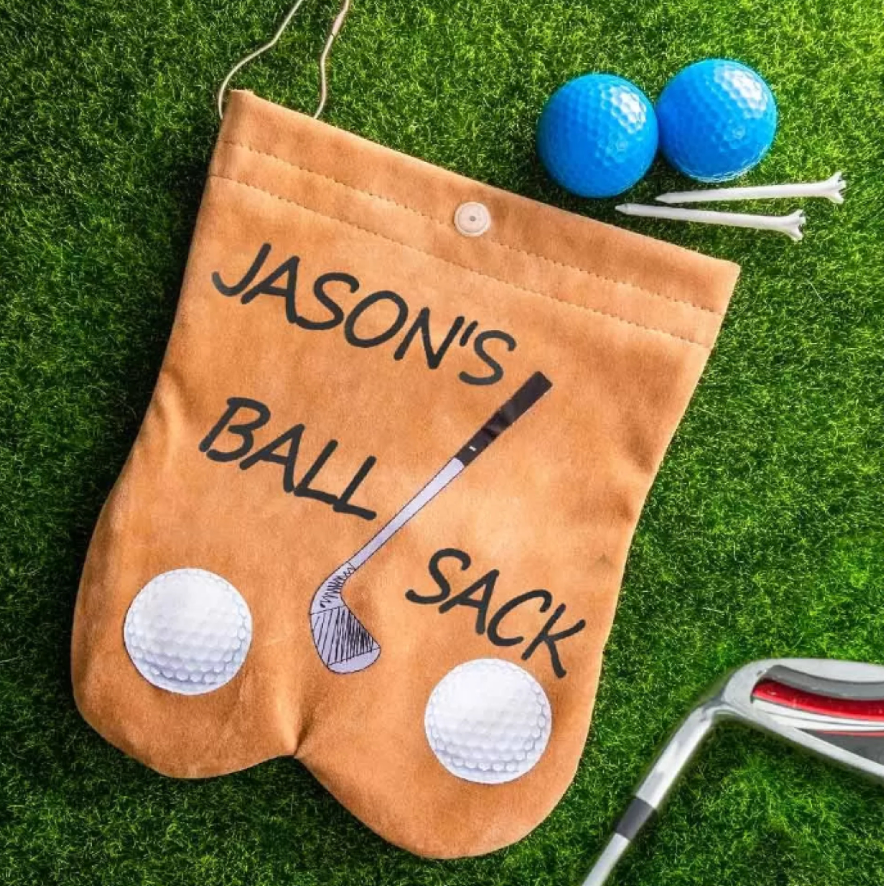 Golf Ball Cover, Silicone Peanut Shell Design Golf Ball Bag, Golf