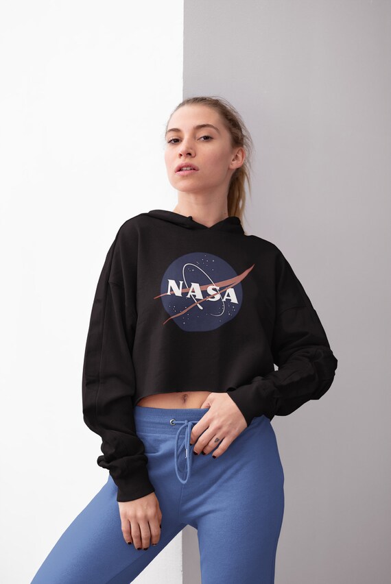 Crop Hoodie NASA NASA Shirt Sweatshirt Out of Space - Etsy