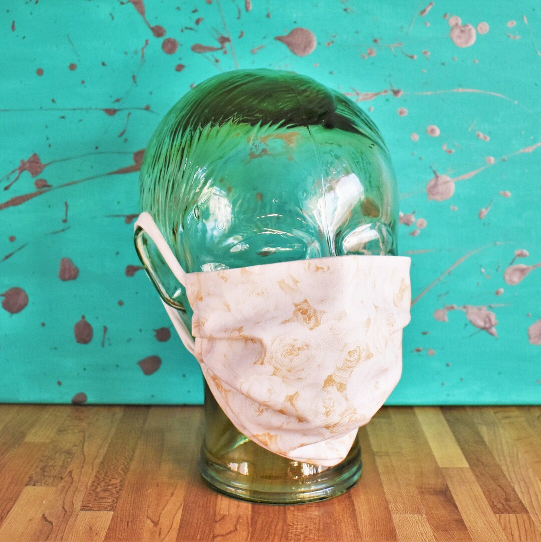 Roses Face Mask CreamColored Filter Pocket Nose Wire Soft Etsy.de