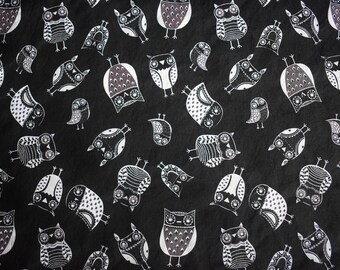 Owls Fabric - 41" wide, 100% cotton