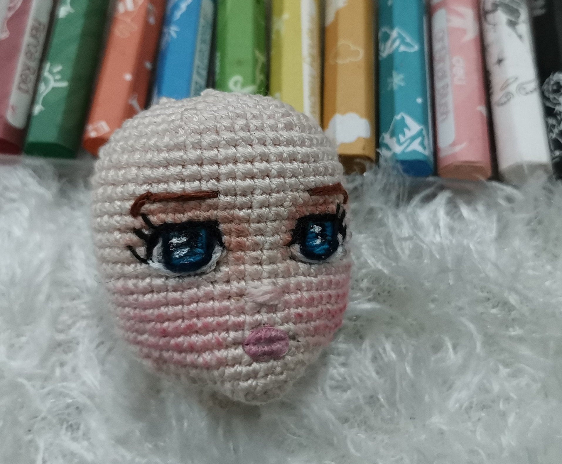 Embroidery eyes for amigurumi doll tutorial / Embroidery | Etsy