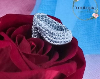 Höga klackar till amigurumi-docka pdf-mönster / svarta höga klackar / engelskt mönster / docktillbehör / Amitopia-mönster