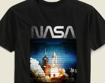 Nasa T Shirt Space Shuttle Columbia Tee Unisex Women's Men's Kids TShirt