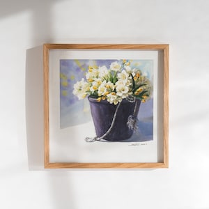 Freesia watercolor print / printable wall art / digital download