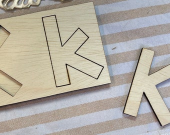 Letter K - Puzzle SVG