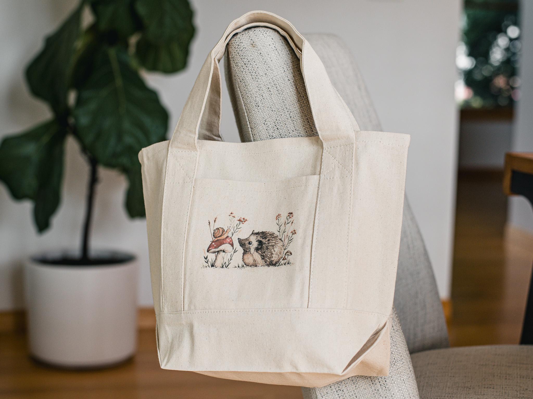Sac Cabas En Coton Motif Escargots - Multicolore Femme