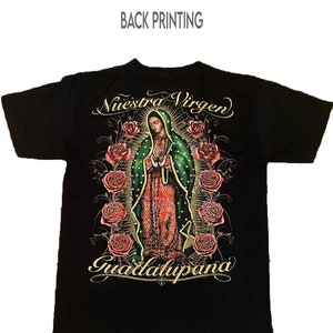 Nuestra Virgen de Guadalupe Playera Negra