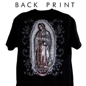 Our Lady of Guadalupe T-shirt Black, Virgen De Guadalupe T-shirt, La ...
