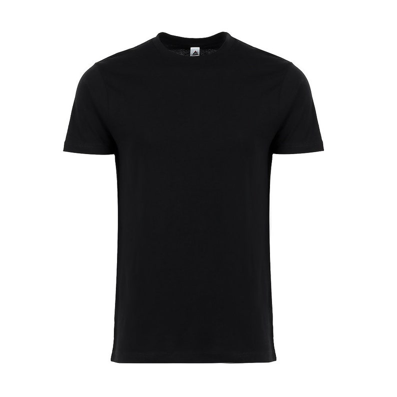 Plain Black Shirt, Unisex Blank Black Shirt For Printing Crafting, Bulk Shirts, Graphic Womens Tees, Blank T-Shirt For DIY Project,Soft tees image 3