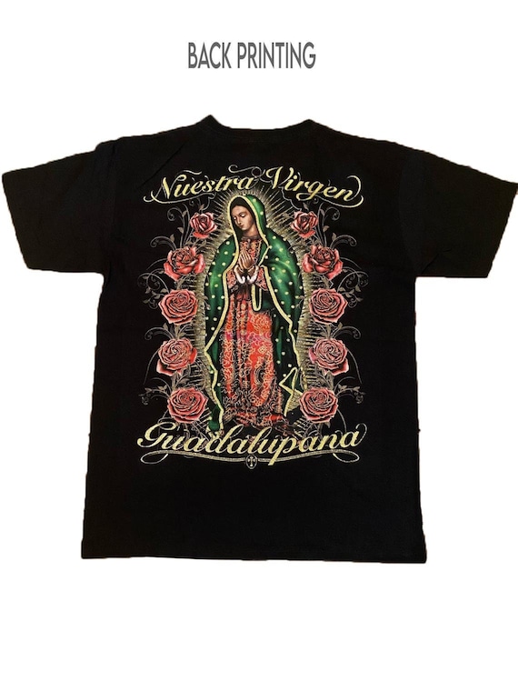 Our Lady Of Guadalupe With Roses T-Shirt Our Lady Of Guadalupe With Roses T-Shirt