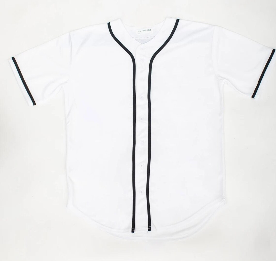 BASEBALL SUBLIMATION Blank Jersey Button 100 Polyester,unisex