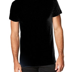 Plain Black Shirt, Unisex Blank Black Shirt For Printing Crafting, Bulk Shirts, Graphic Womens Tees, Blank T-Shirt For DIY Project,Soft tees image 2