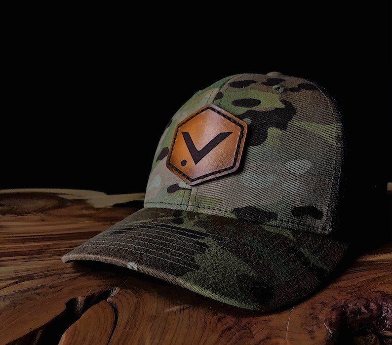 Custom Leather Patch Baseball Hats Sewn on Hand Finished Etsy