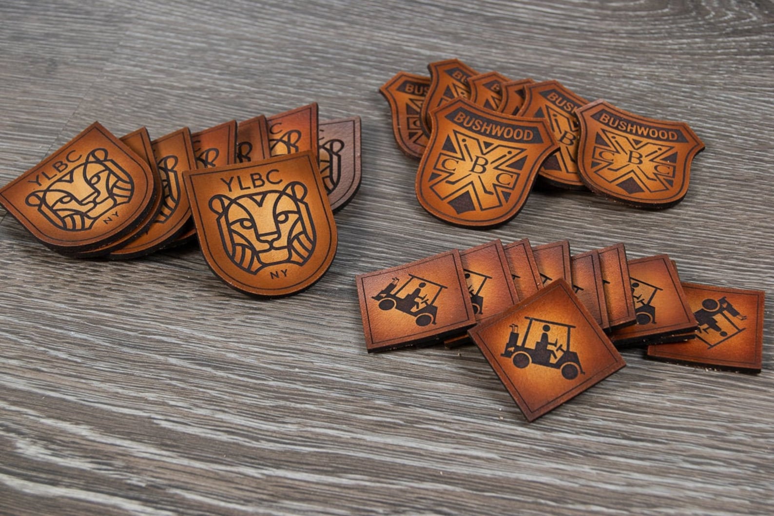 Custom Leather Patches Laser Engraved Hand Finished Etsy