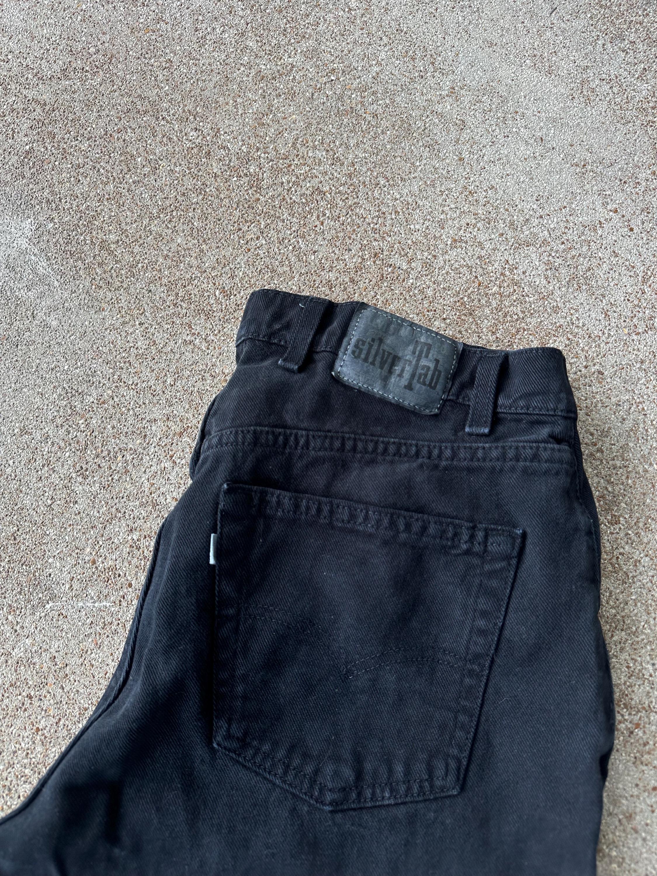 90s LEVI’S silverTab USA BAGGY BLACK Levis SILVER TAB BAGGY Black