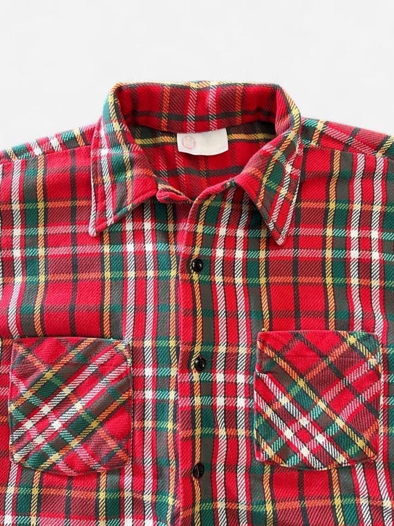 Vintage 70s Sears Kings Road Cotton Flannel