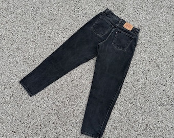 Vintage 90s Levi’s Black 550 Jeans 31.5W