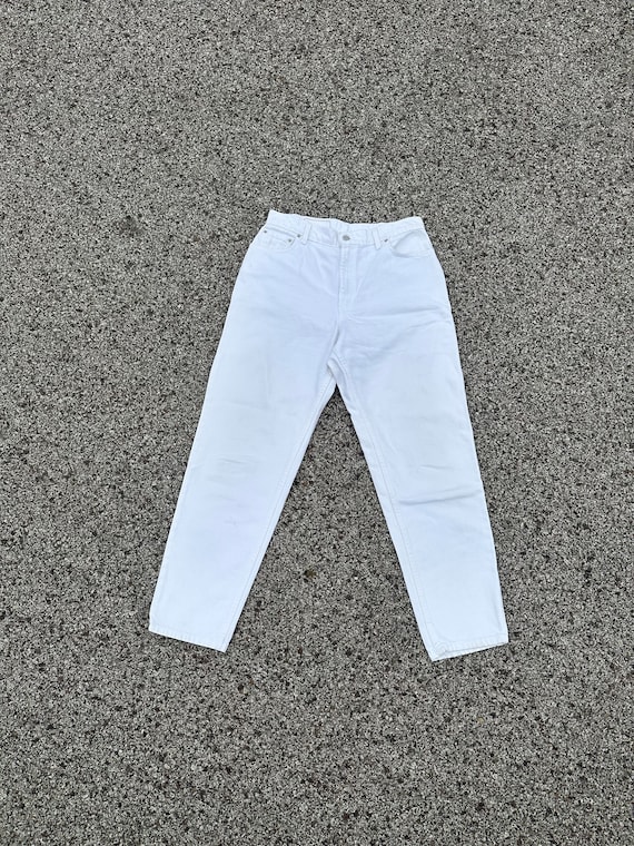 Vintage 90s Levi’s White 550 Denim Jeans - image 5