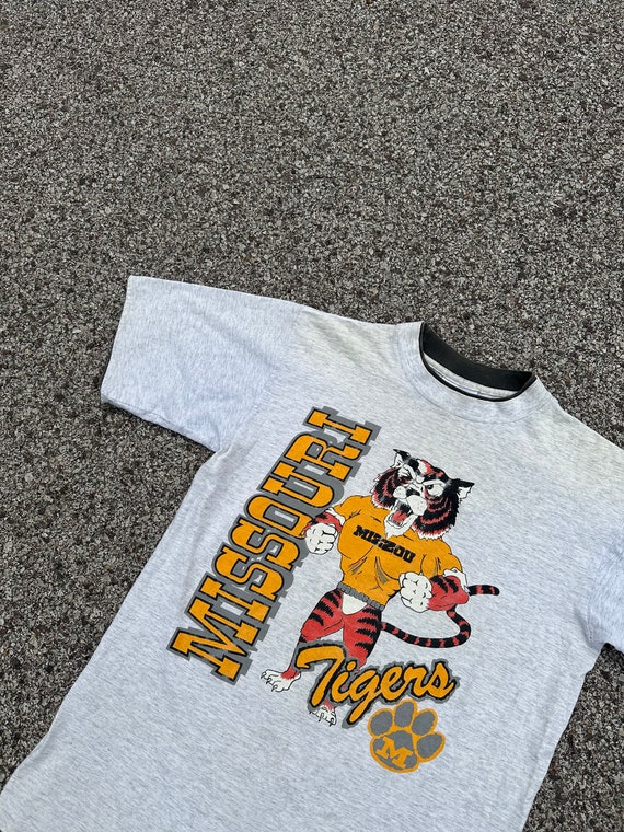 Vintage 90s Mizzou University Missouri Tigers  T S