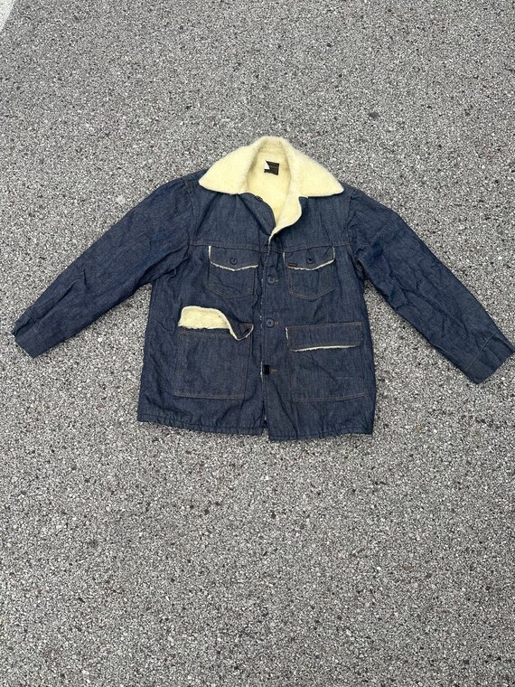 Vintage 70s/80s Sears Sherpa Lined Denim Jacket - image 3