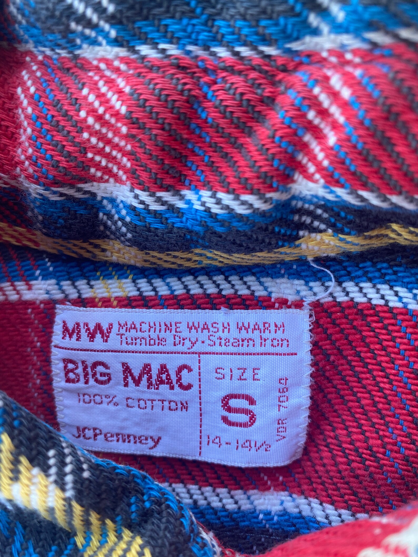 Vintage 70s JC Penneys Big Mac Cotton Flannel | Etsy
