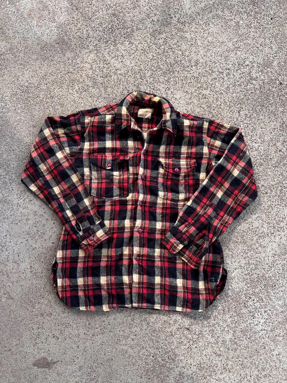 Vintage 50s Deer Creek Wool Flannel View 6