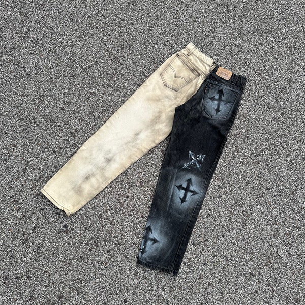 Spray Paint Jeans - Etsy