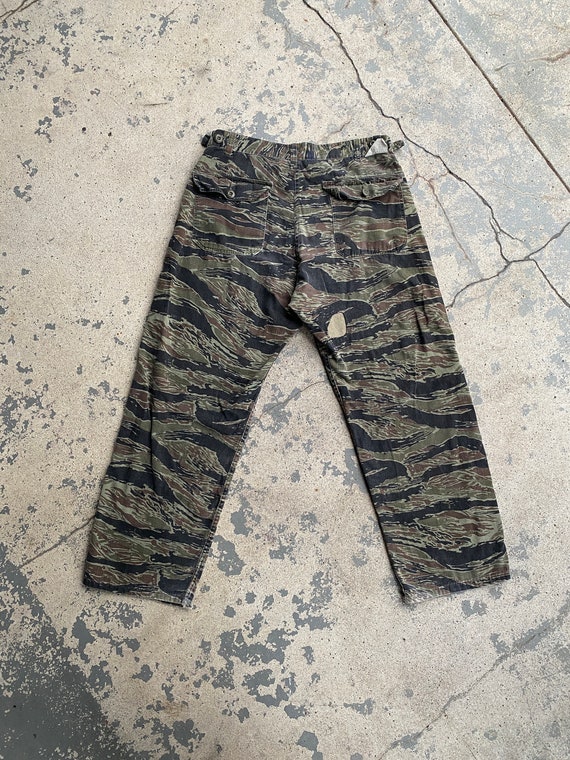 Vintage 70s/80s Tiger Stripe Camo Utility Pants 3… - image 2