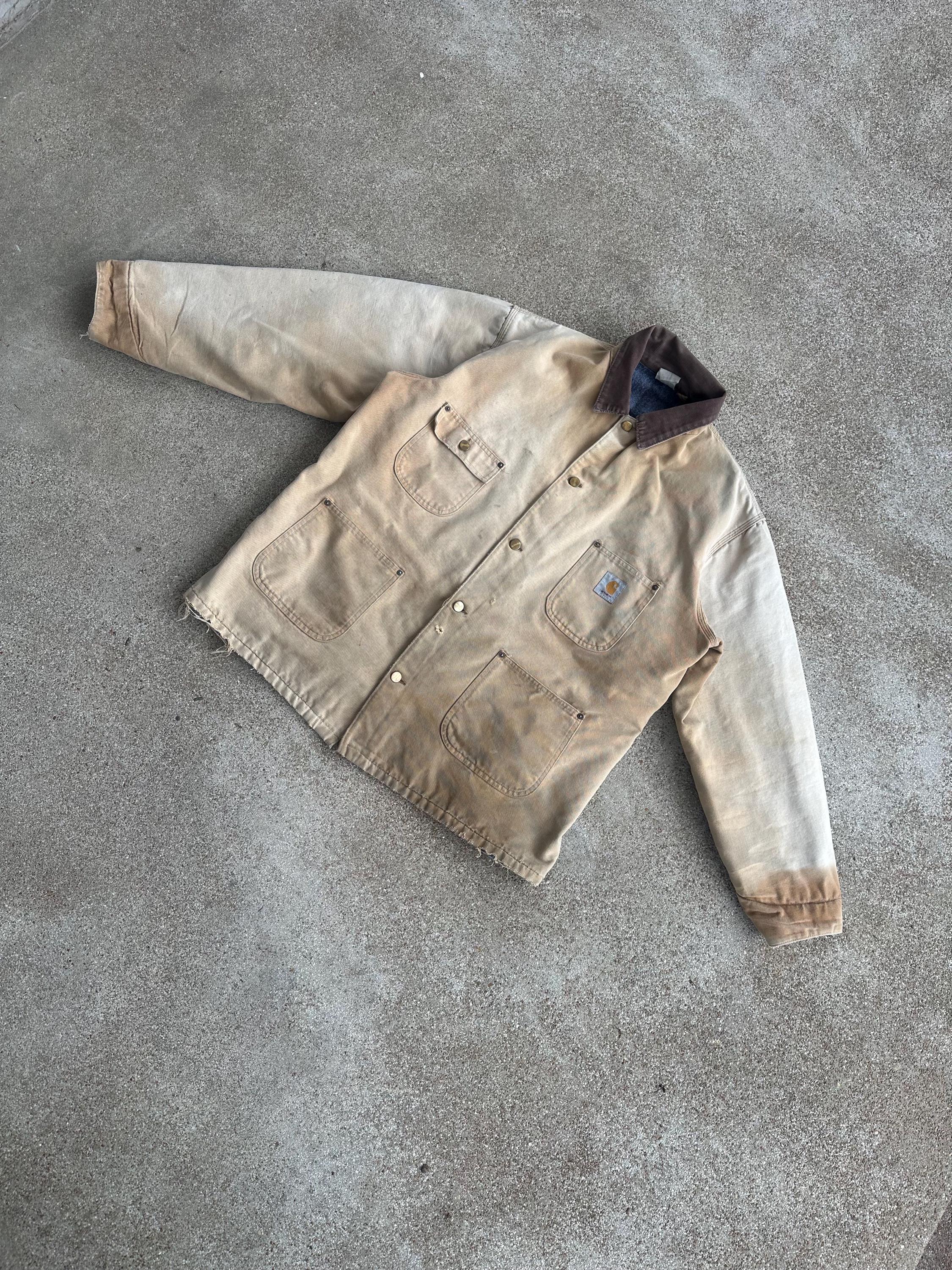 Vintage 90s Carhartt Blanket Lined Chore Coat/jacket - Etsy