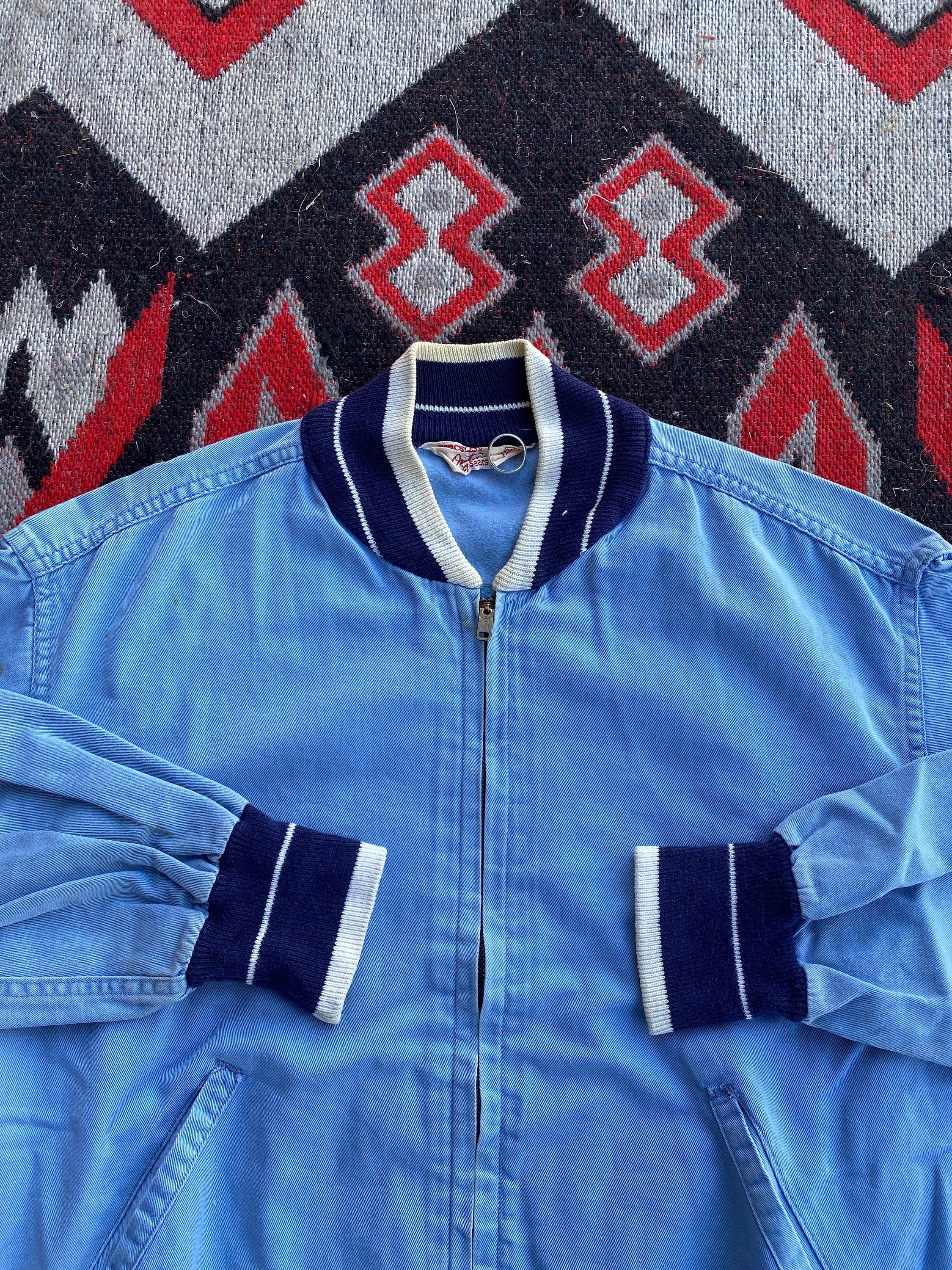 Vintage 50s Sears Hercules Outerwear Two Tone Zip up - Etsy