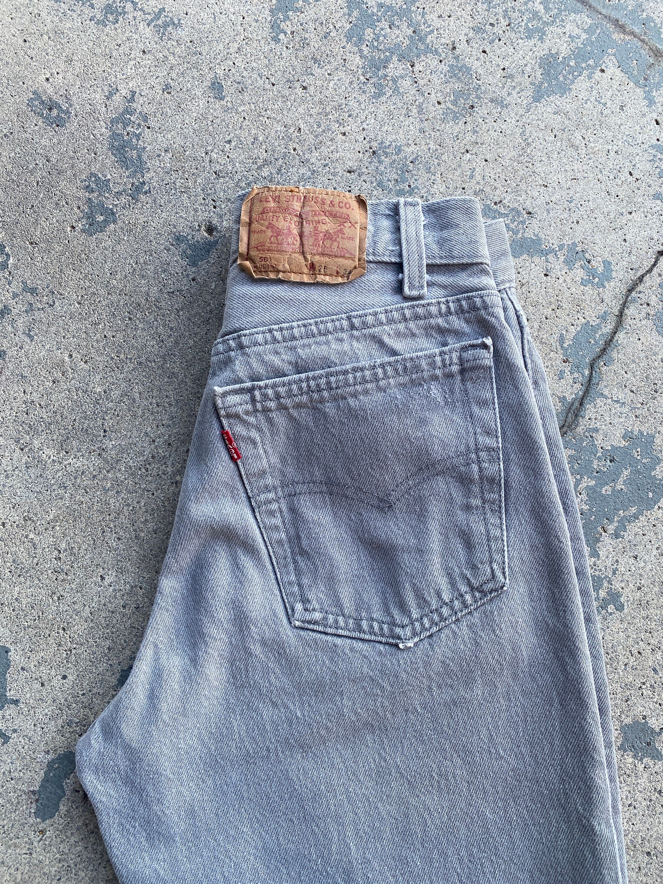 Vintage 70s/80s Levis 701 Student Fit Raw Hem Button Fly Jeans - Etsy