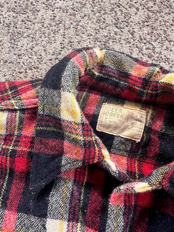 Vintage 50s Deer Creek Wool Flannel