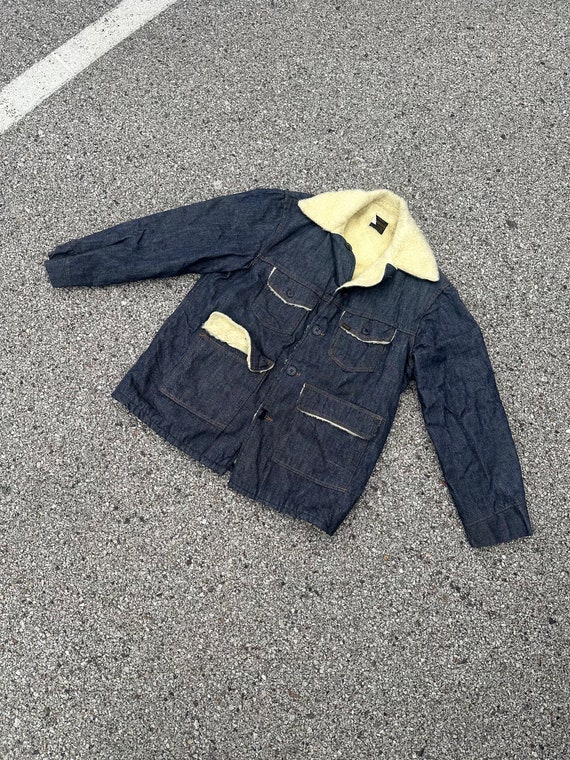 Vintage 70s/80s Sears Sherpa Lined Denim Jacket - image 1