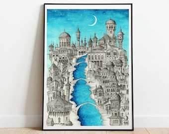 The Turquoise Dream - Art Print