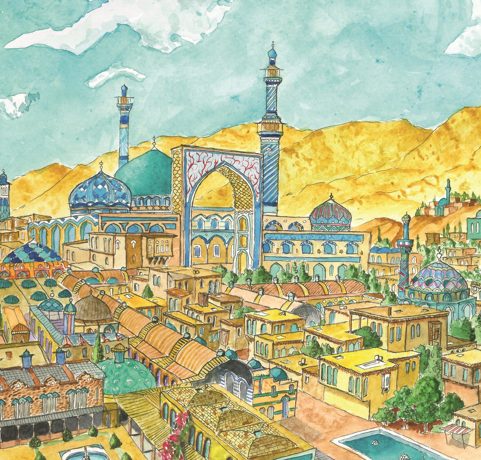 The Silk Road Art Print Etsy the-silk-road-art-print-etsy