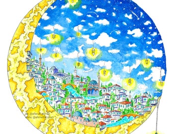 Ramadan - The Holy Month of Blessings - Art Print